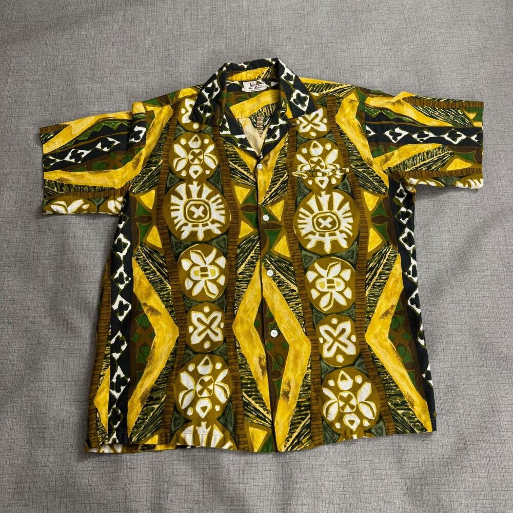 Vintage 60s The LIBERTY HOUSE Hawaiian Shirt Men’s L Multicolor Abstract